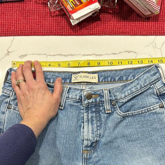 Arizona Jean Co. | Juniors Flared Denim Blue Jeans - Picture 11 of 13